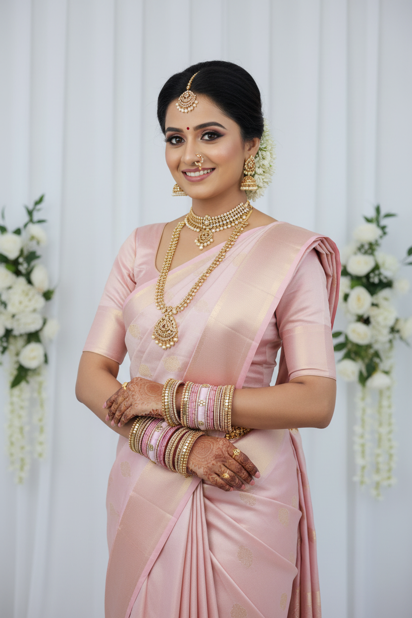 Pink Laila bridal bangle set