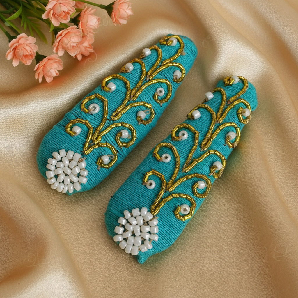 Aqua zardosi tik tac clips