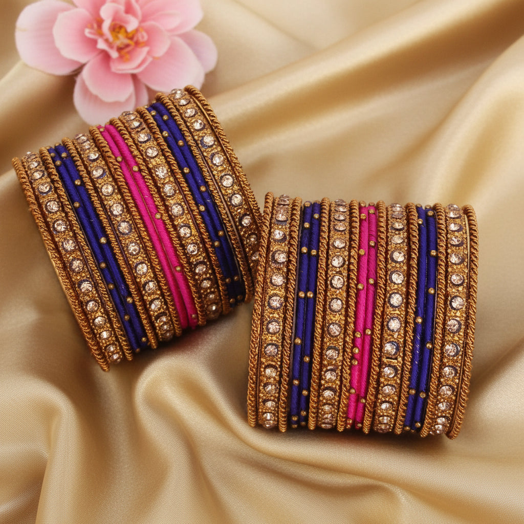 Pink kids bangles set