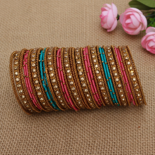 Peach kids bangle set