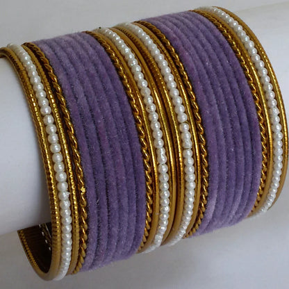 Velvet bangles set