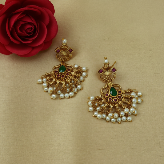 Ravali gold plated earrings