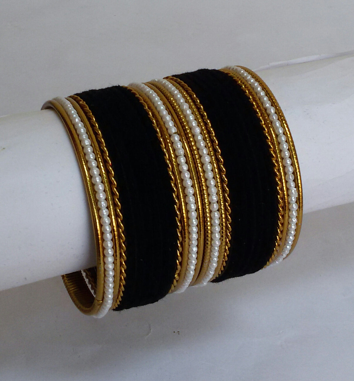 Velvet bangles set