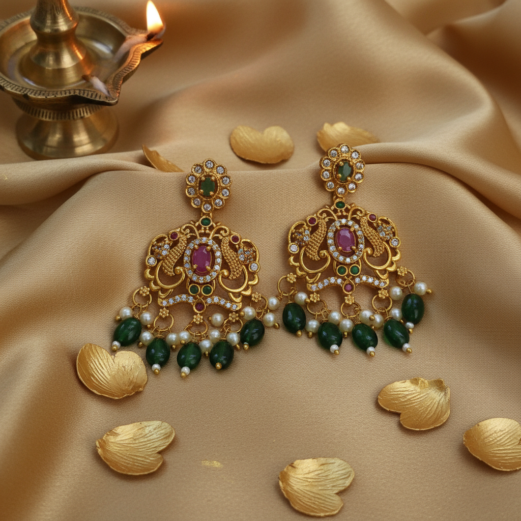 Sadah gold plated earrings