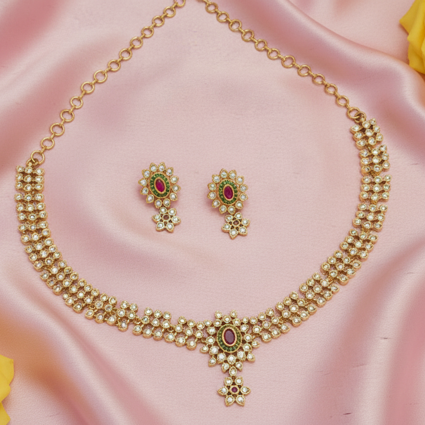 stone necklace set