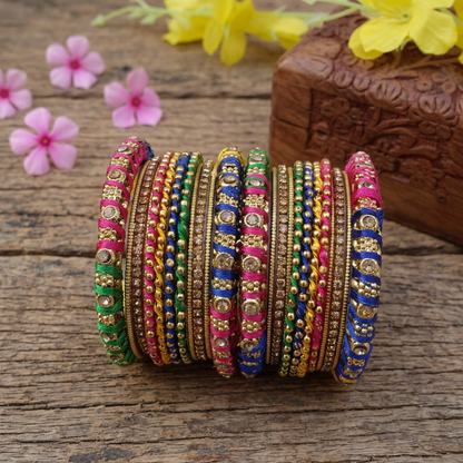 Navarathri multi color bangles