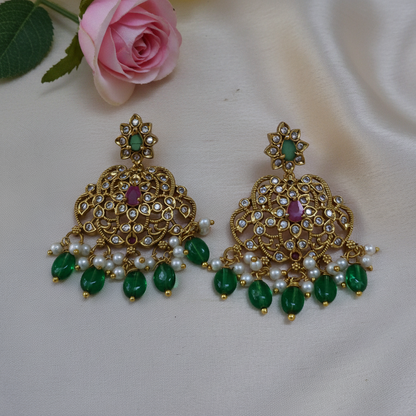 Rashmika stone dangler earrings