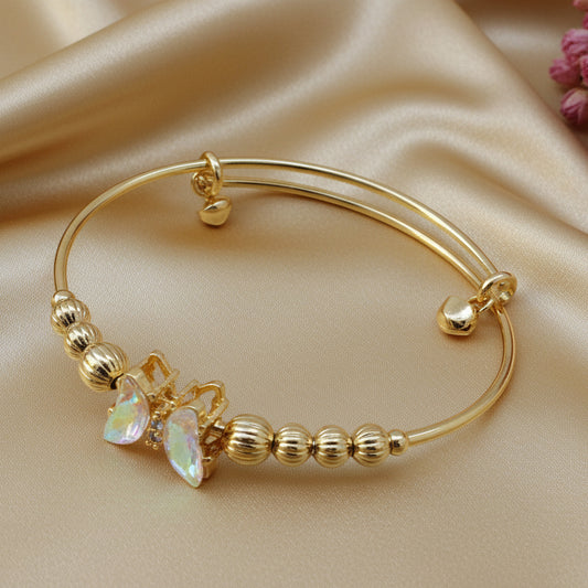 Butterfly stone bangle