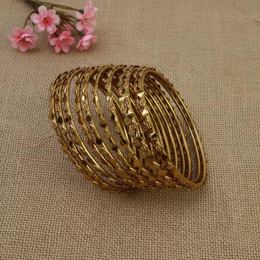 kids gold plated bangle set