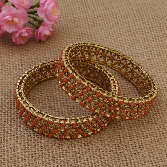 orange kada bangles