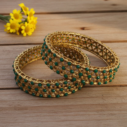 green kada bangles