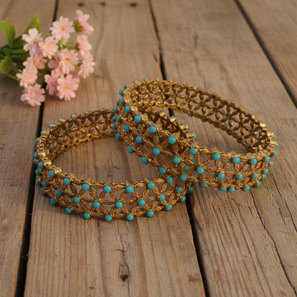 Blue kada bangles