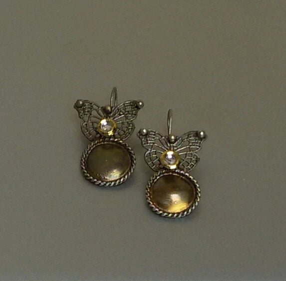 Sita dual tone hook earrings