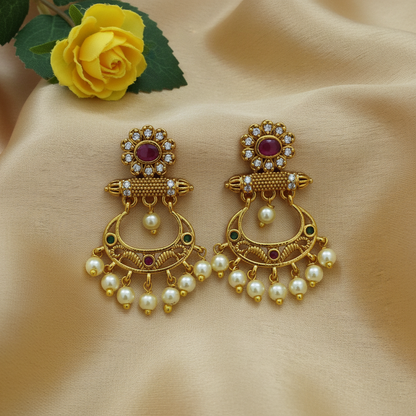 Rani chandbali earrings
