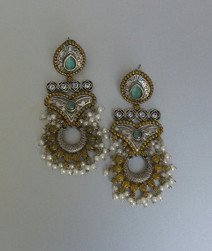 Atharvi dual tone long Earrings