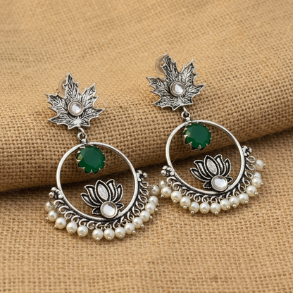 Mishka chandbali earrings