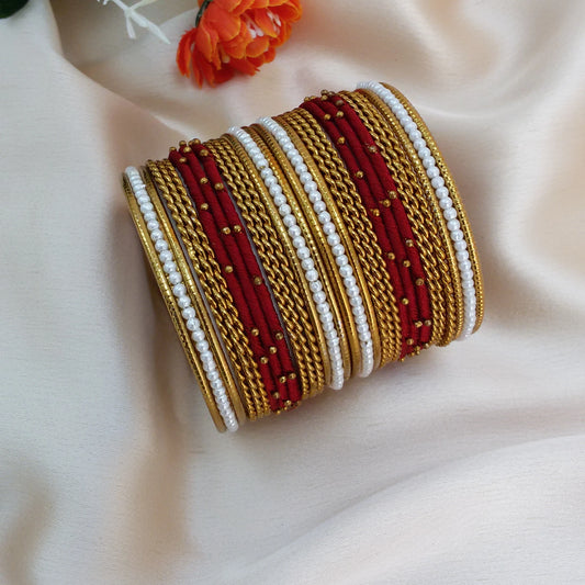 Maroon kids bangle set (2.4)