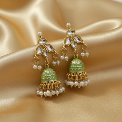 Light green Revathi earrings