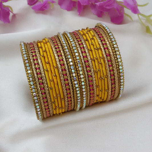 Yellow  bangle set