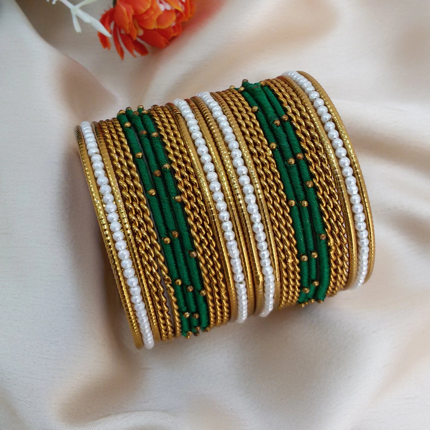 Dark green kids bangle set (2.4)