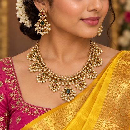 Pearl Necklace set