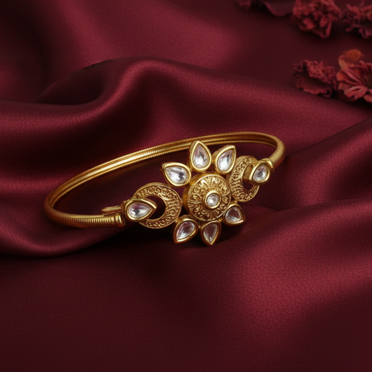 Adjustable Kundan bangle