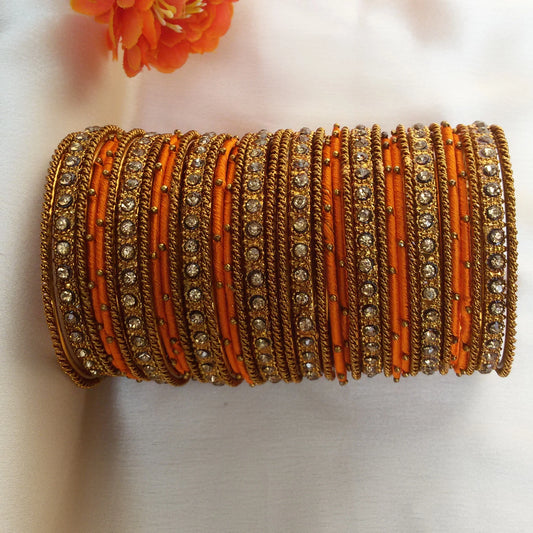 Orange kids bangles set